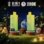 Bang King 200K Puffs Vape – 8 Geschmacksrichtungen in 1, Dual Mesh Coil, LED Display – Bild 2