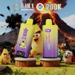 Bang King 200K Puffs Vape – 8 Geschmacksrichtungen in 1, Dual Mesh Coil, LED Display – Bild 5