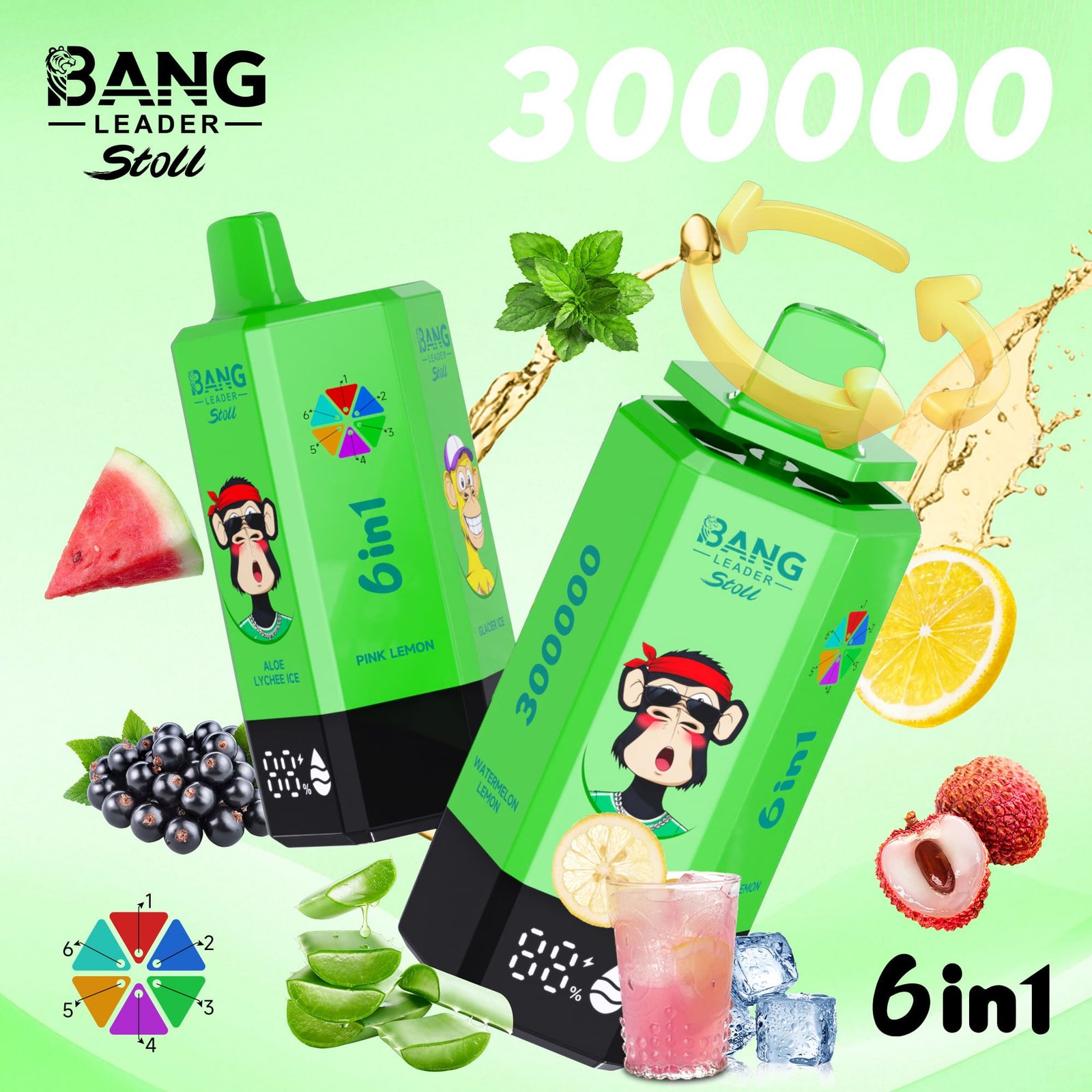 Bang Leader 300K Puffs Disposable Vape 6 in 1 – Bild 2