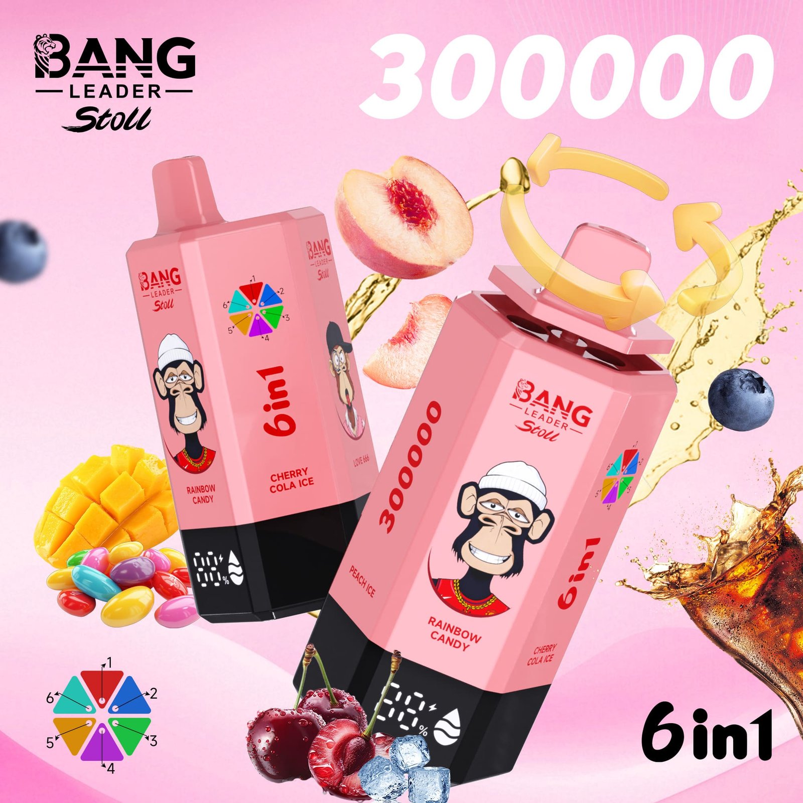 Bang Leader 300K Puffs Disposable Vape 6 in 1 – Bild 8