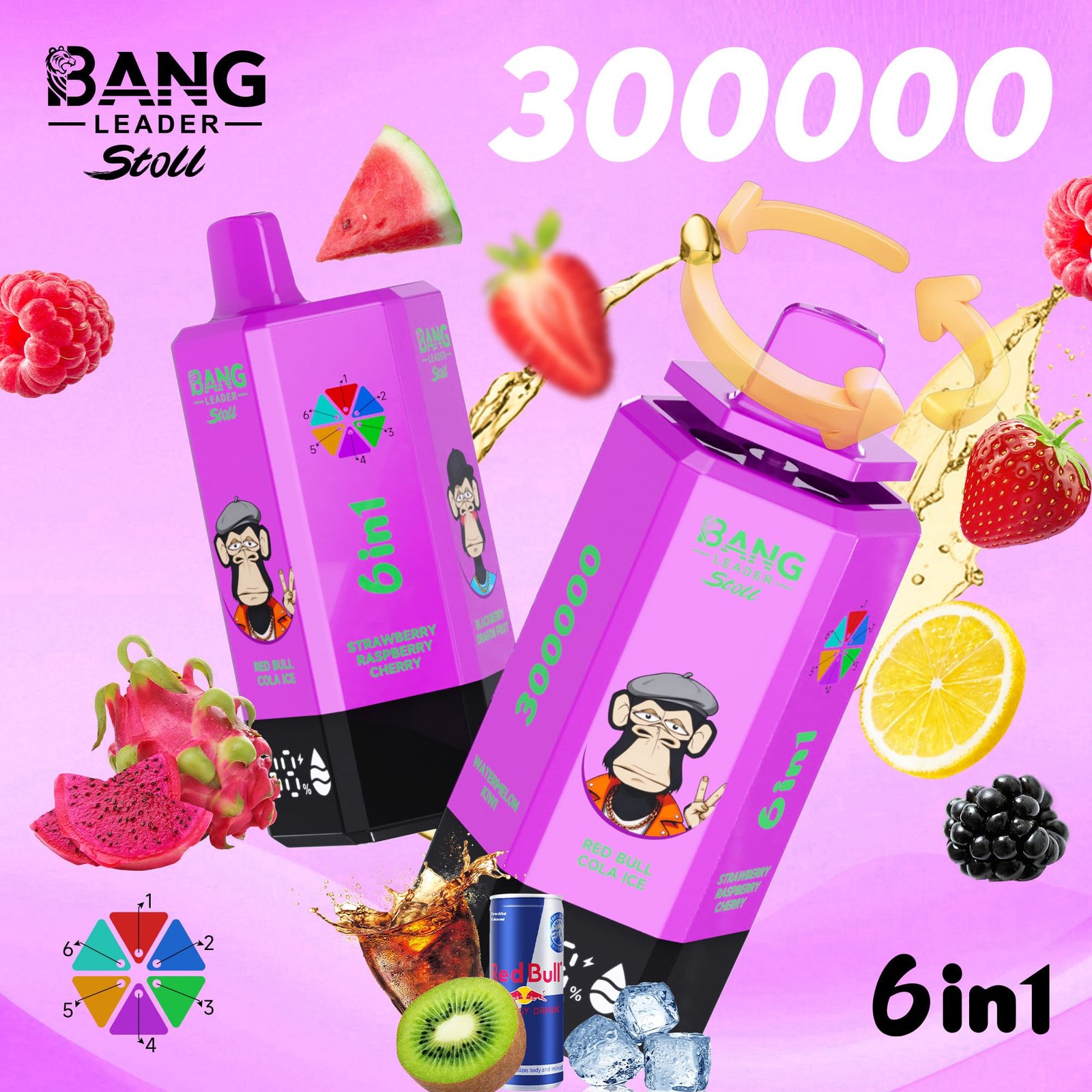 Bang Leader 300K Puffs Disposable Vape 6 in 1 – Bild 10