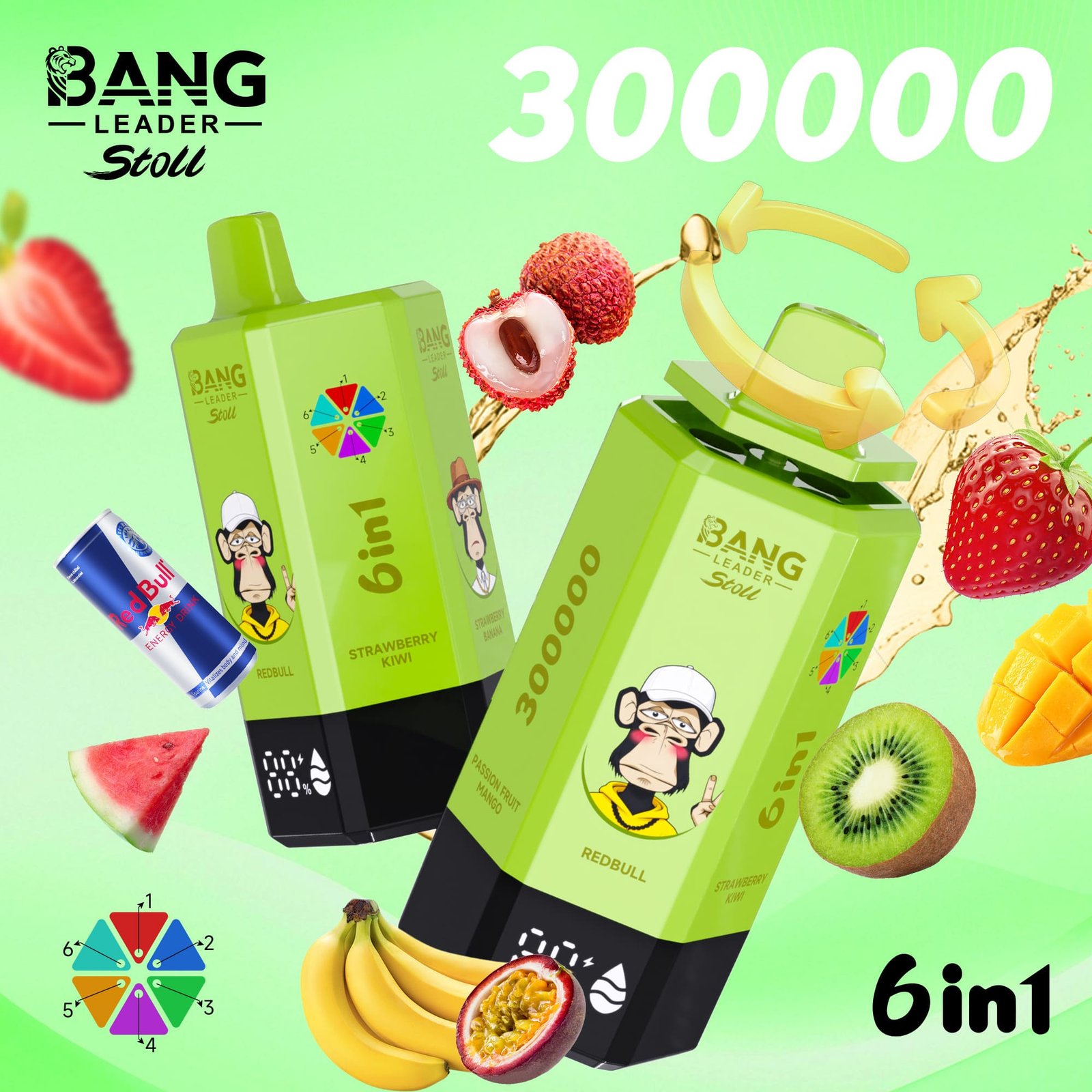 Bang Leader 300K Puffs Disposable Vape 6 in 1 – Bild 9