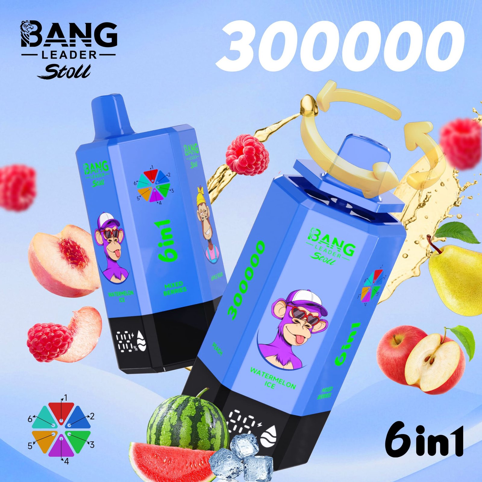 Bang Leader 300K Puffs Disposable Vape 6 in 1 – Bild 12