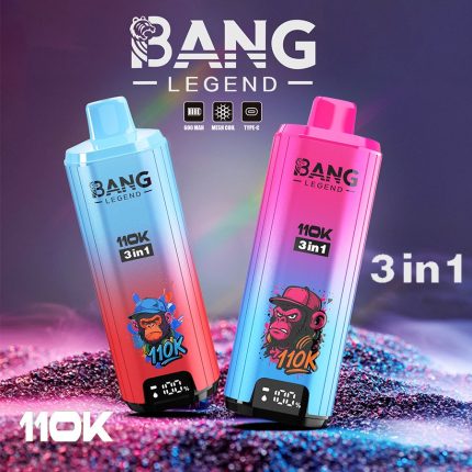 Bang Legend 110000 Puffs 3 in 1 Geschmacksrichtungen – Einweg-E-Zigarette MIT Niezrównaną Wydajnością und Wszechstronnością Geschmacksrichtungen!