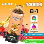 Airmez FOX 140000 Puffs 6 IN 1 – 140 000 pyknięć und 6 geschmacksrichtungen in einem e-papierosie – Bild 2