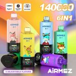 Airmez FOX 140000 Puffs 6 IN 1 – 140 000 pyknięć und 6 geschmacksrichtungen in einem e-papierosie