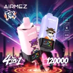 AIRMEZ FOX 120K Puffs 4 in 1 – Maksymalna Leistung, Cztery Geschmacksrichtungen, Jedno Gerät