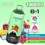 Airmez FOX 140000 Puffs 6 IN 1 – 140 000 pyknięć und 6 geschmacksrichtungen in einem e-papierosie – Bild 5