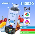 Airmez FOX 140000 Puffs 6 IN 1 – 140 000 pyknięć und 6 geschmacksrichtungen in einem e-papierosie – Bild 6