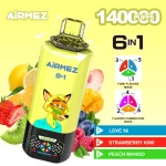 Airmez FOX 140000 Puffs 6 IN 1 – 140 000 pyknięć und 6 geschmacksrichtungen in einem e-papierosie – Bild 7
